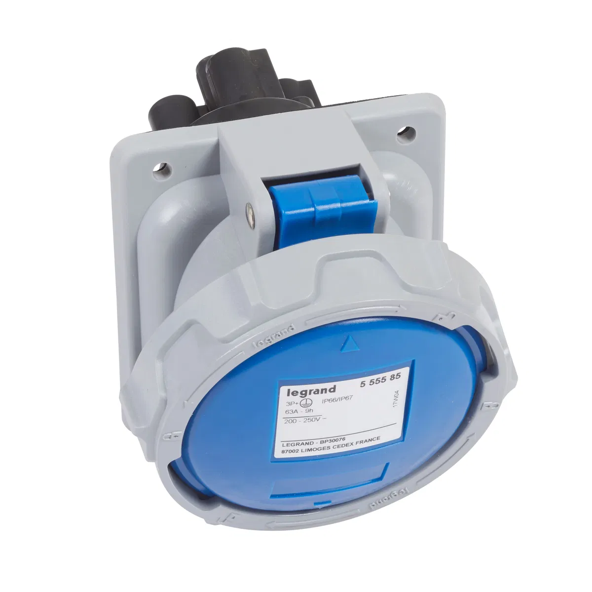 Built-in socket 63A 3P+E 230V IP67 Leg 555585 Legrand