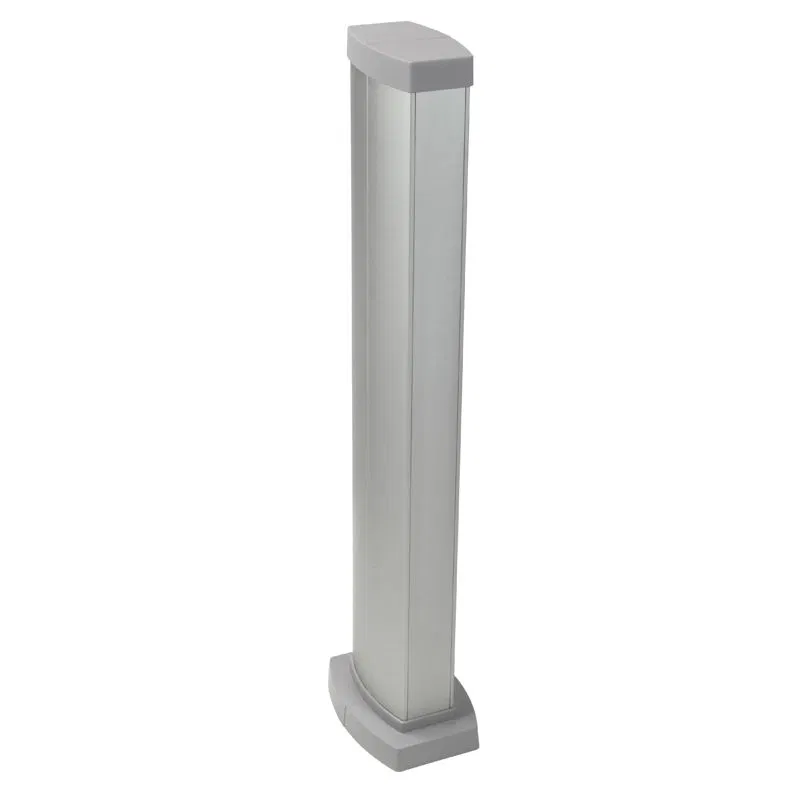 Snap-On mini-column aluminum with aluminum cover, 2 sections, height 0.68m, color aluminum