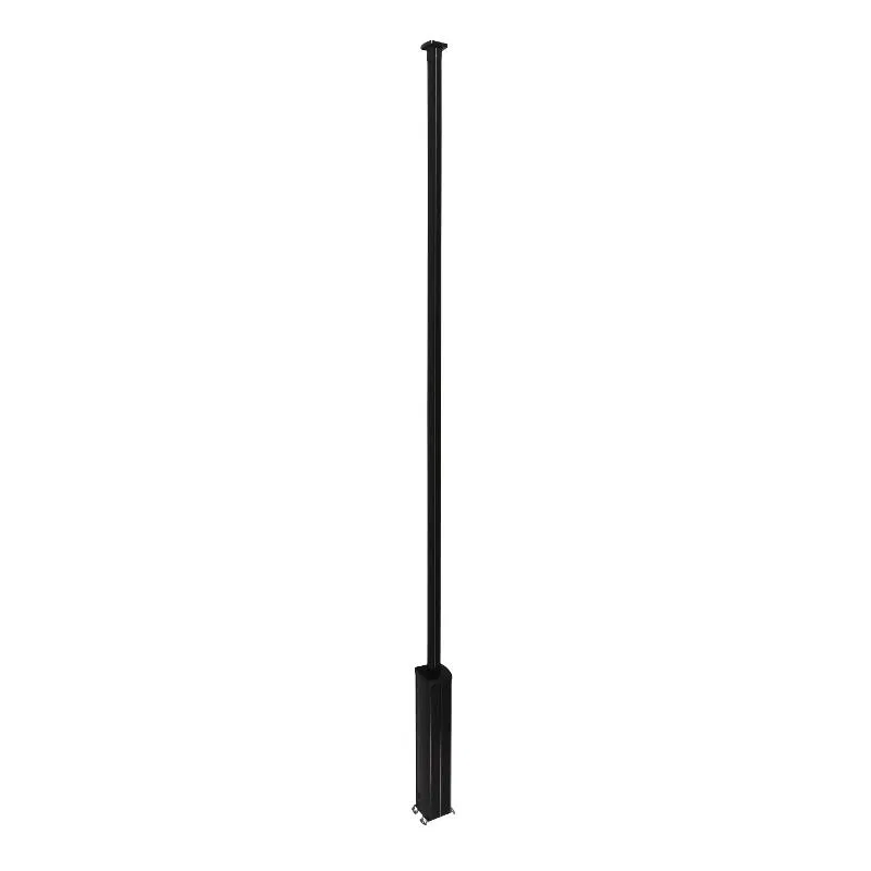 Snap-On 铝制柱，带塑料盖，4 节，高度 3.3m，颜色黑色