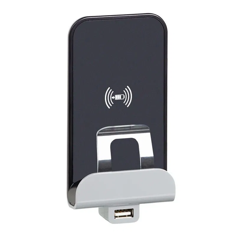 ETIKA Беспроводное зарядное устройство Qi 5В с USB A 5В слоновая кость 672337 Legrand