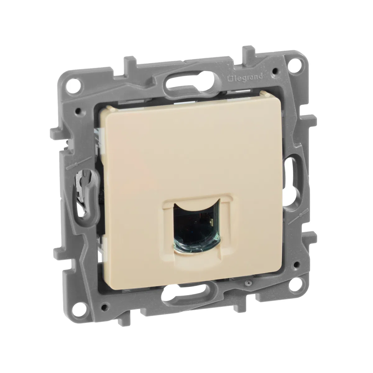 ETIKA Розетка компьютерная RJ45 категория 6 UTP слоновая кость 672353 Legrand