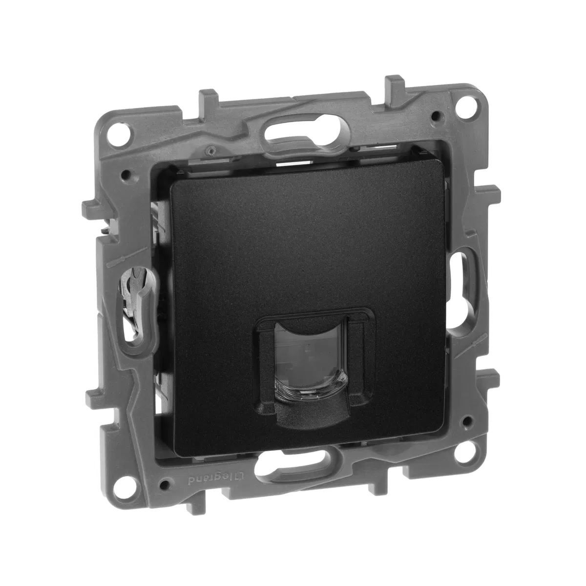 ETIKA Розетка компьютерная RJ45 категория 6 UTP антрацит 672653 Legrand