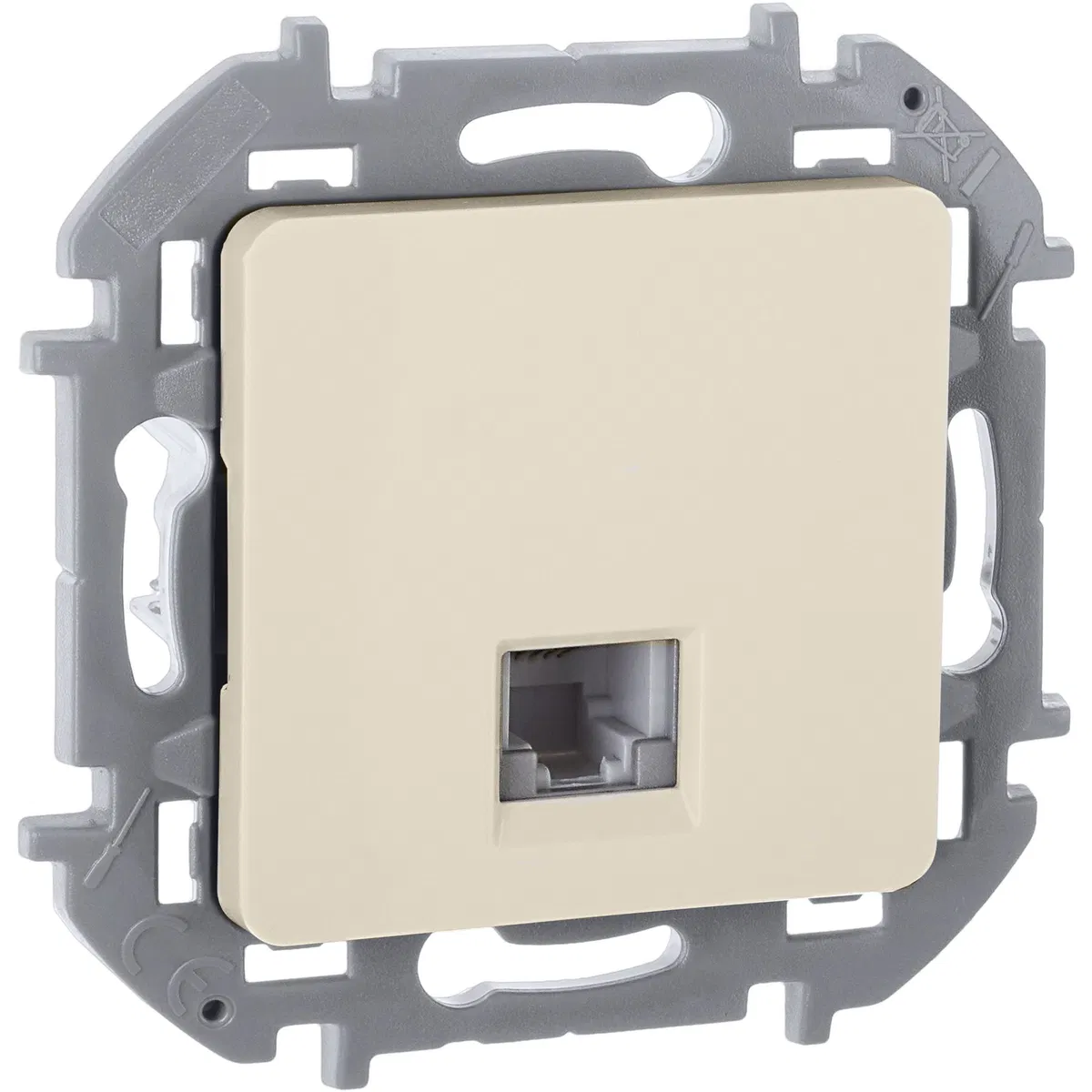 INSPIRIA Розетка телефонная RJ11 слоновая кость 673821 Legrand