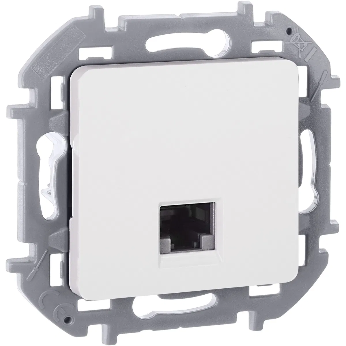 INSPIRIA Розетка компьютерная RJ45 категория 6 UTP белый 673830 Legrand