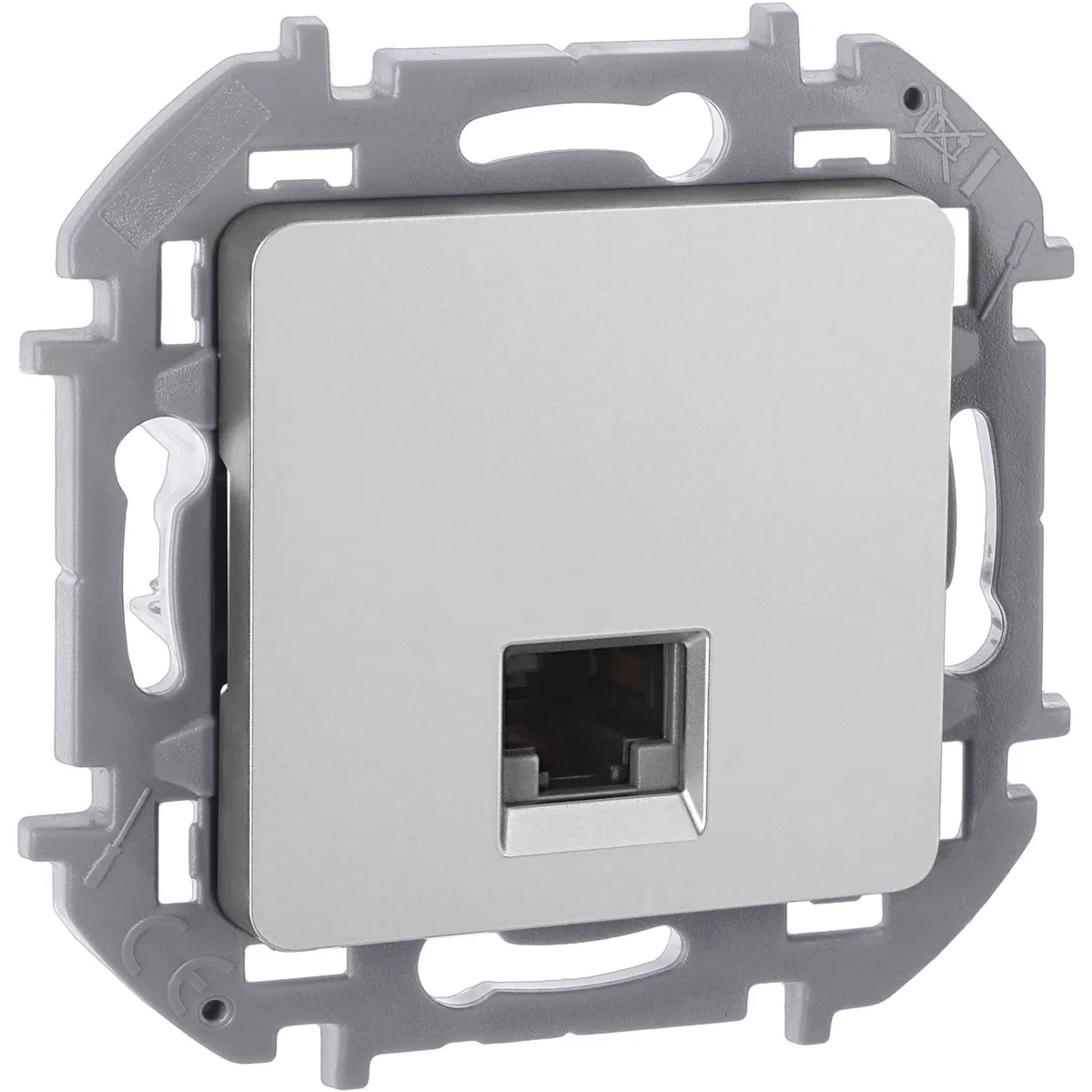 INSPIRIA RJ45 computer socket category 6 UTP aluminum 673832 Legrand