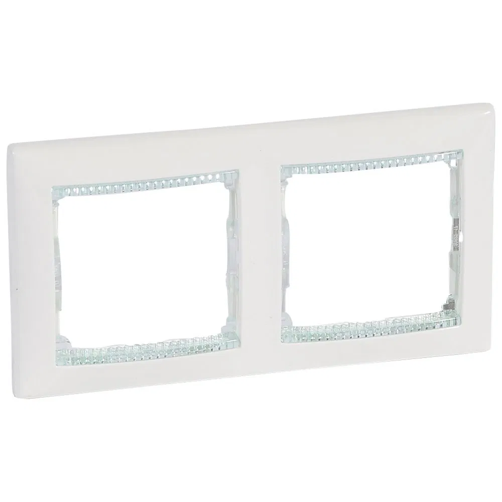 VALENA DIY Рамка 2-местная белый кристалл 694244 Legrand