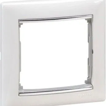 VALENA DIY Рамка 1-местная белый (серебряный штрих) 694246 Legrand