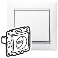 VALENA DIY Розетка 1-местная без заземления без защитных шторок 16А белый 694268 Legrand