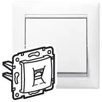 VALENA DIY Розетка телефонная двойная RJ11 белый 694275 Legrand