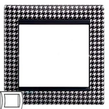 VALENA DIY Рамка 1-местная гусиные лапки 694349 Legrand