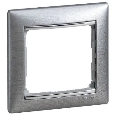 VALENA DIY Рамка 1местная алюминий матовый 694353 Legrand