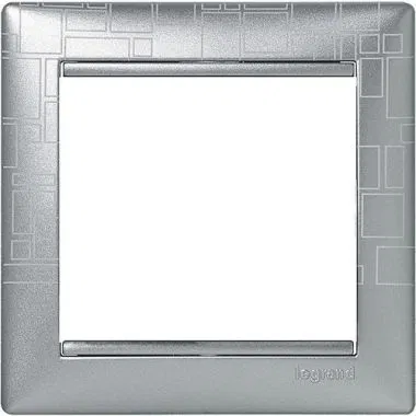 VALENA DIY Рамка 1-местная алюминий модерн 694356 Legrand