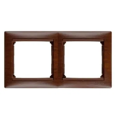 VALENA DIY Рамка 2-местная дерево тонированное 694363 Legrand