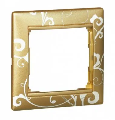 VALENA DIY Рамка 1-местная золото барокко 694367 Legrand