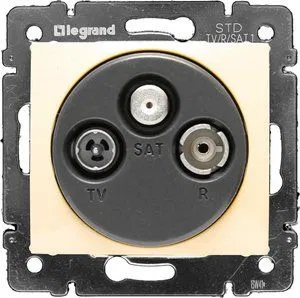 VALENA DIY Розетка TV-FM-SAT тип звезда слоновая кость 694373 Legrand