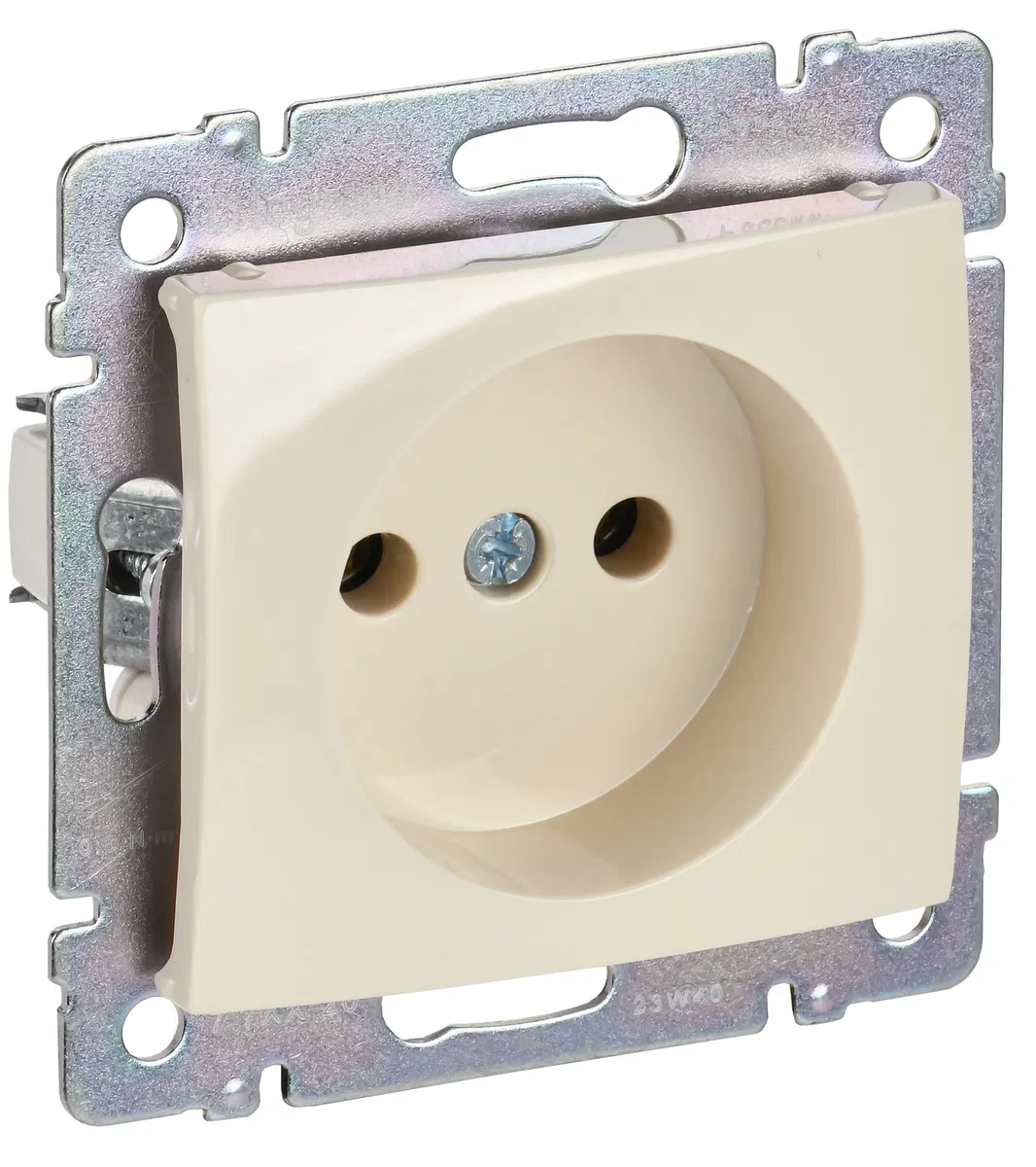 VALENA DIY Розетка 1-местная без заземления без защитных шторок 16А слоновая кость 695611 Legrand
