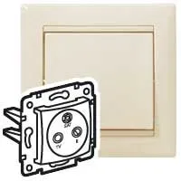 VALENA DIY Розетка TV-FM-SAT оконечная слоновая кость 695619 Legrand