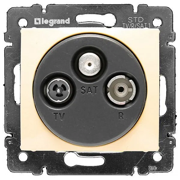 VALENA DIY Розетка оконечная TV-FM-SAT слоновая кость 695639 Legrand