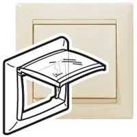 VALENA DIY Рамка 1-местная IP44 с крышкой слоновая кость 695642 Legrand