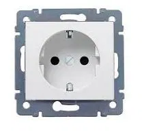 Cariva DIY Розетка 2К+З, нем. Стандарт, слоновая кость 695916 Legrand