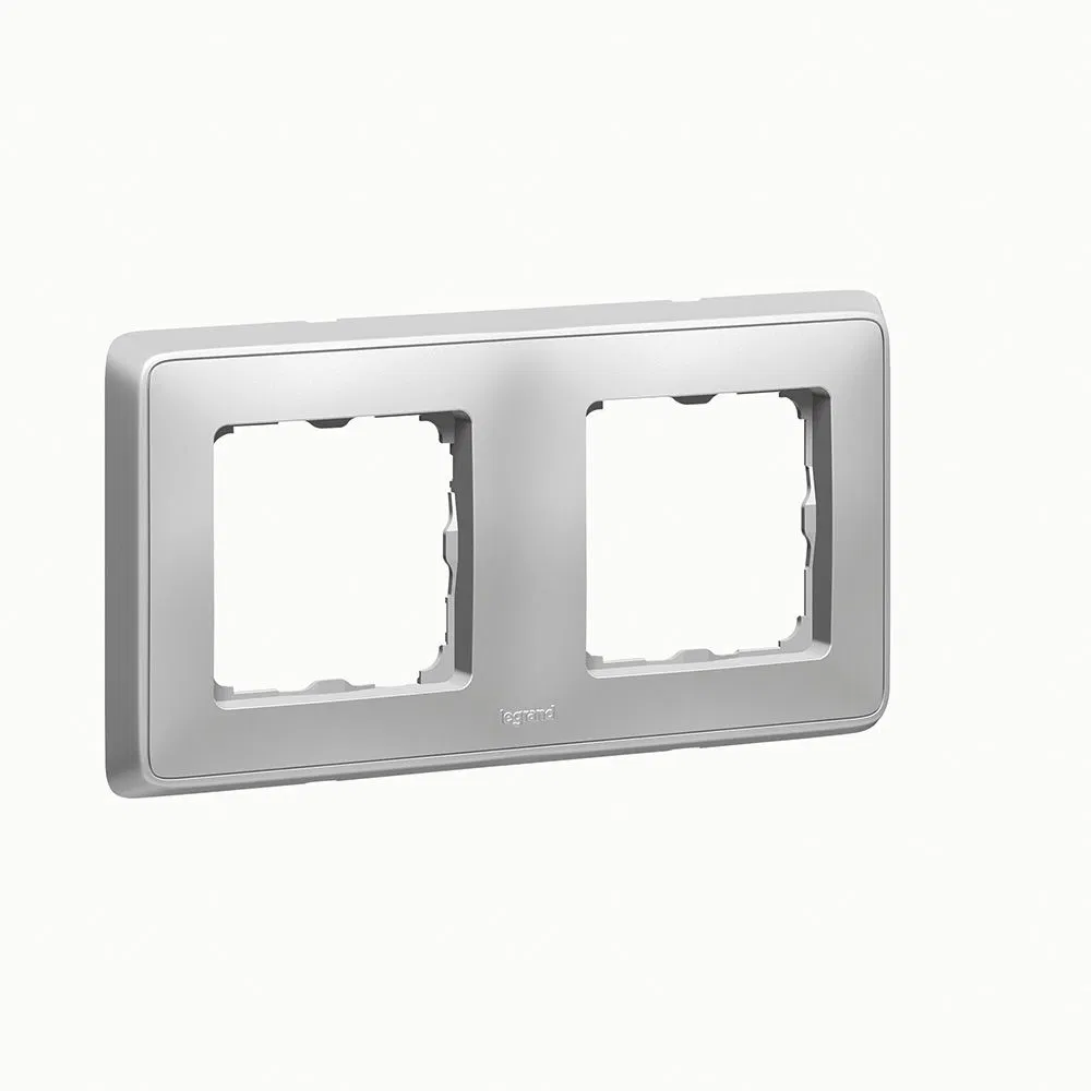 Cariva DIY Рамка 2 поста алюминий 695974 Legrand