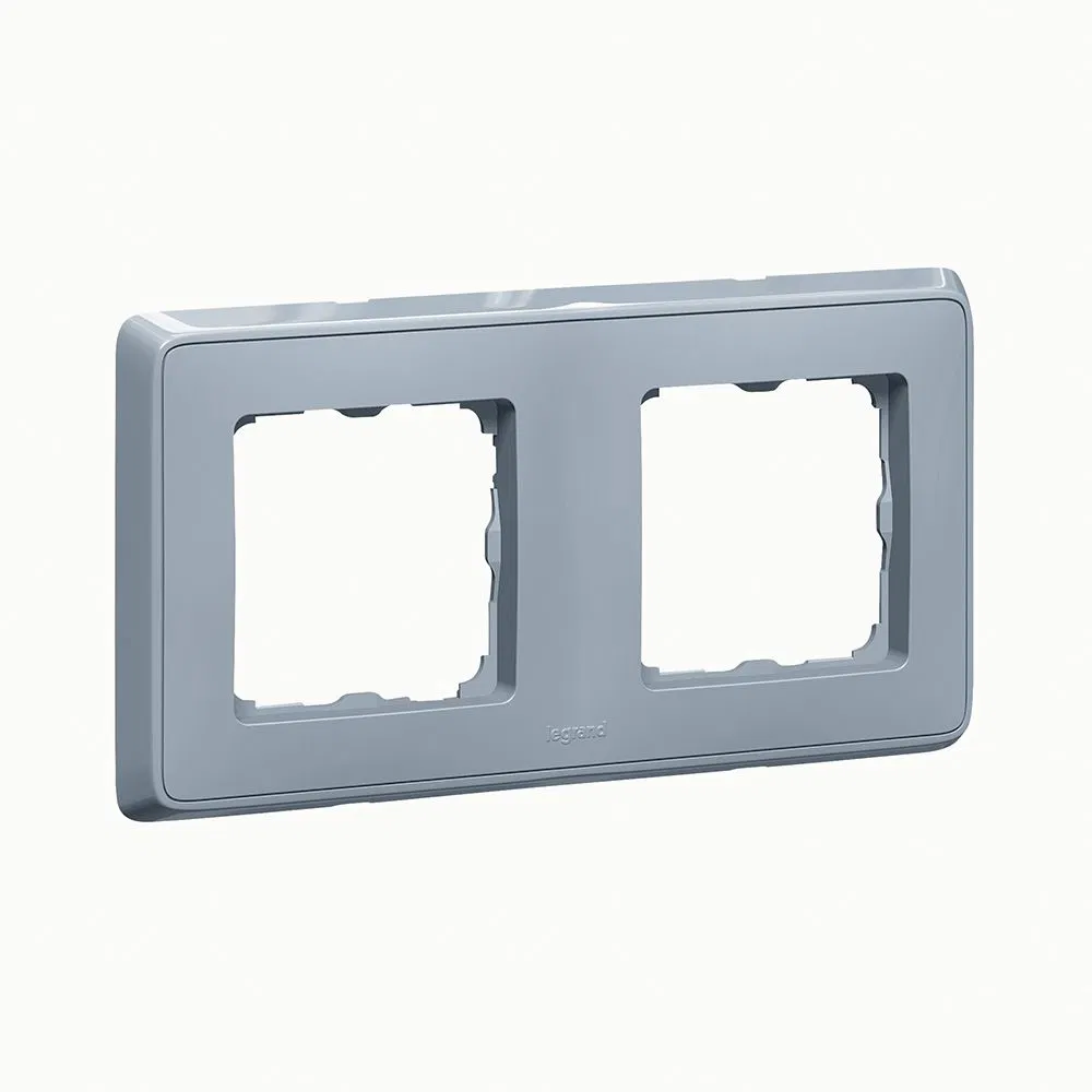 Cariva DIY Рамка 2 поста жемчужно-серый 695976 Legrand