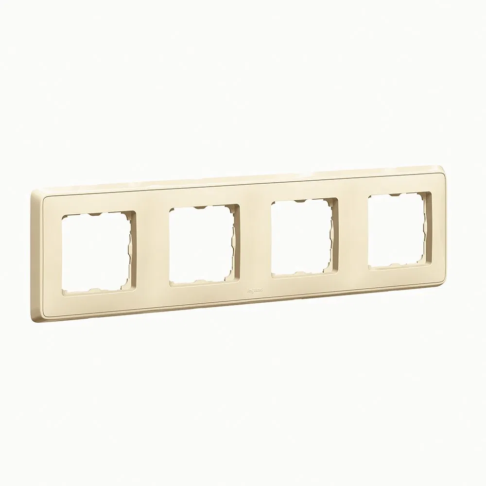Cariva DIY Рамка 4 поста слоновая кость 695991 Legrand