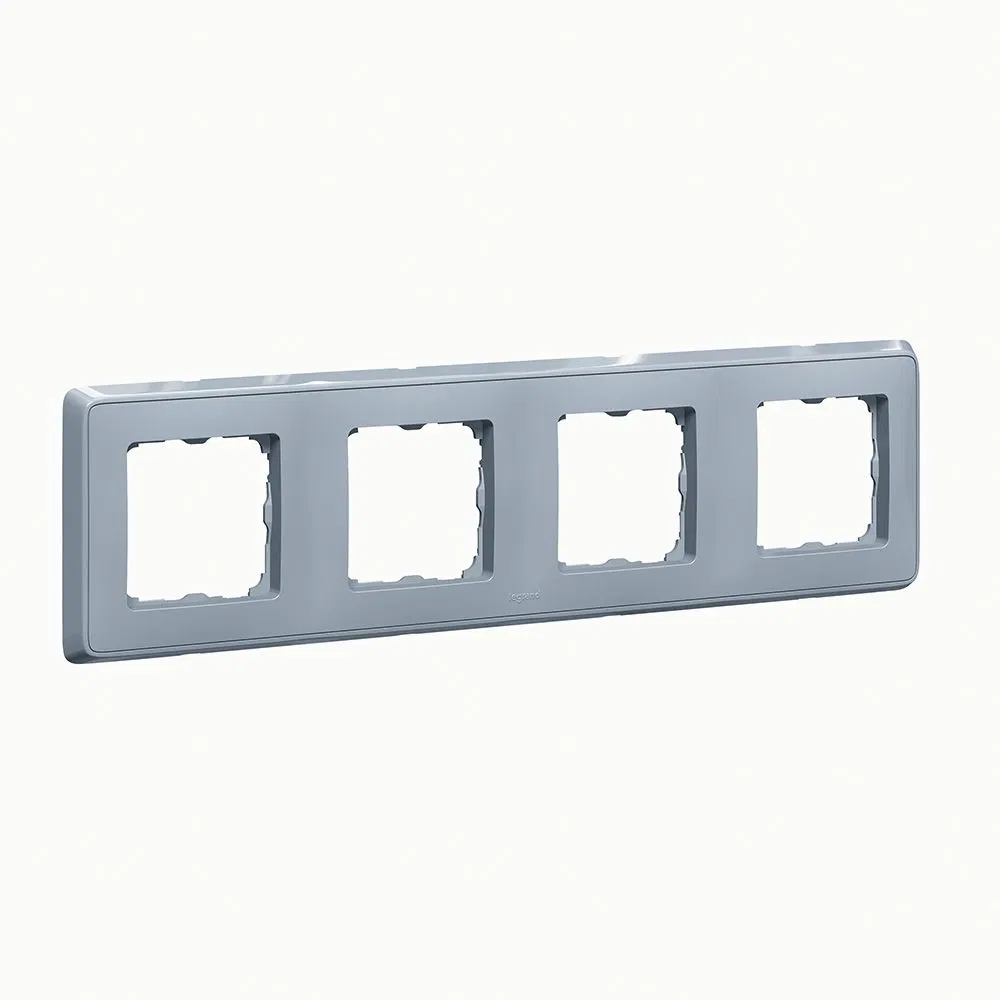 Cariva DIY Рамка 4 поста жемчужно-серый 695996 Legrand