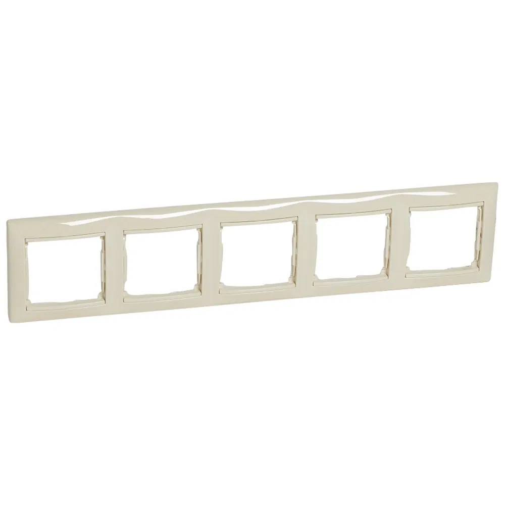 VALENA DIY Рамка 5-местная слоновая кость 696743 Legrand