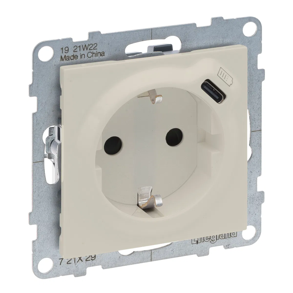 SUNO Рзк.2К+З шт.авт/USB C СЛК 721229 Legrand