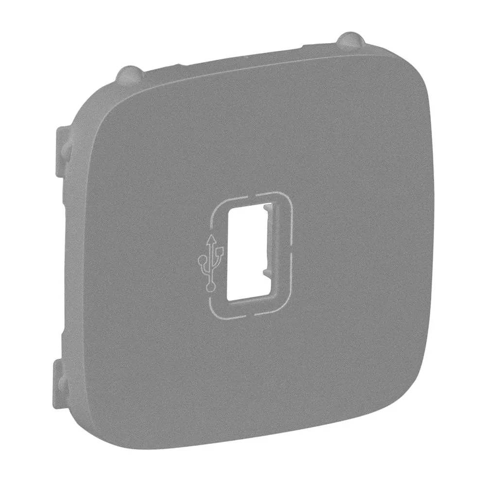 Valena Allure - Faceplate for USB 3.0 socket with 15cm connected cable and aluminum connector