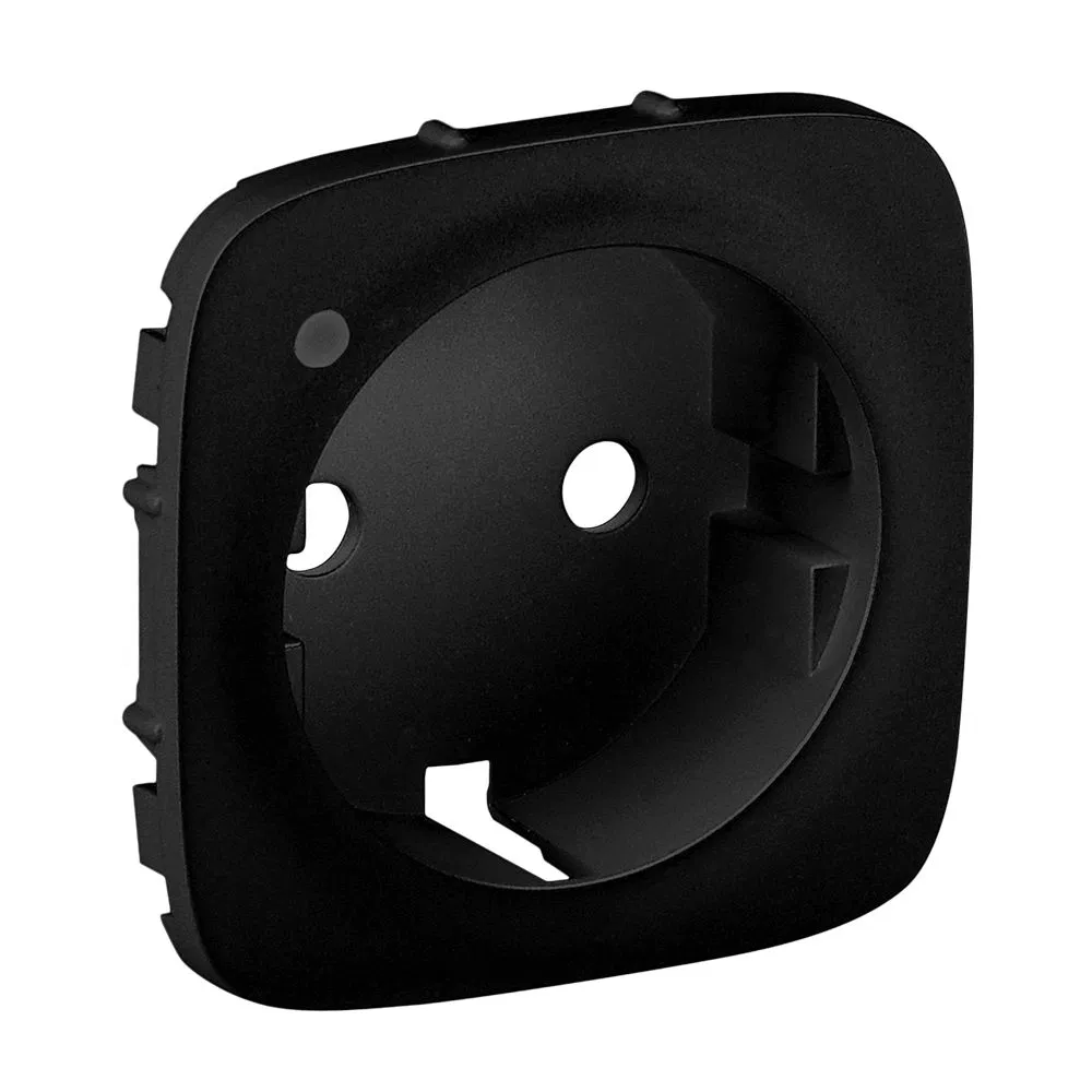 Valena Allure - 2P+E socket faceplate with backlight/indicator lens anthracite