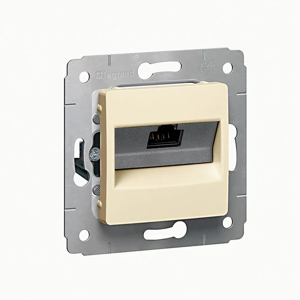 Информационная розетка - Cariva - RJ45 - категория 6 UTP - слоновая кость 773741 Legrand