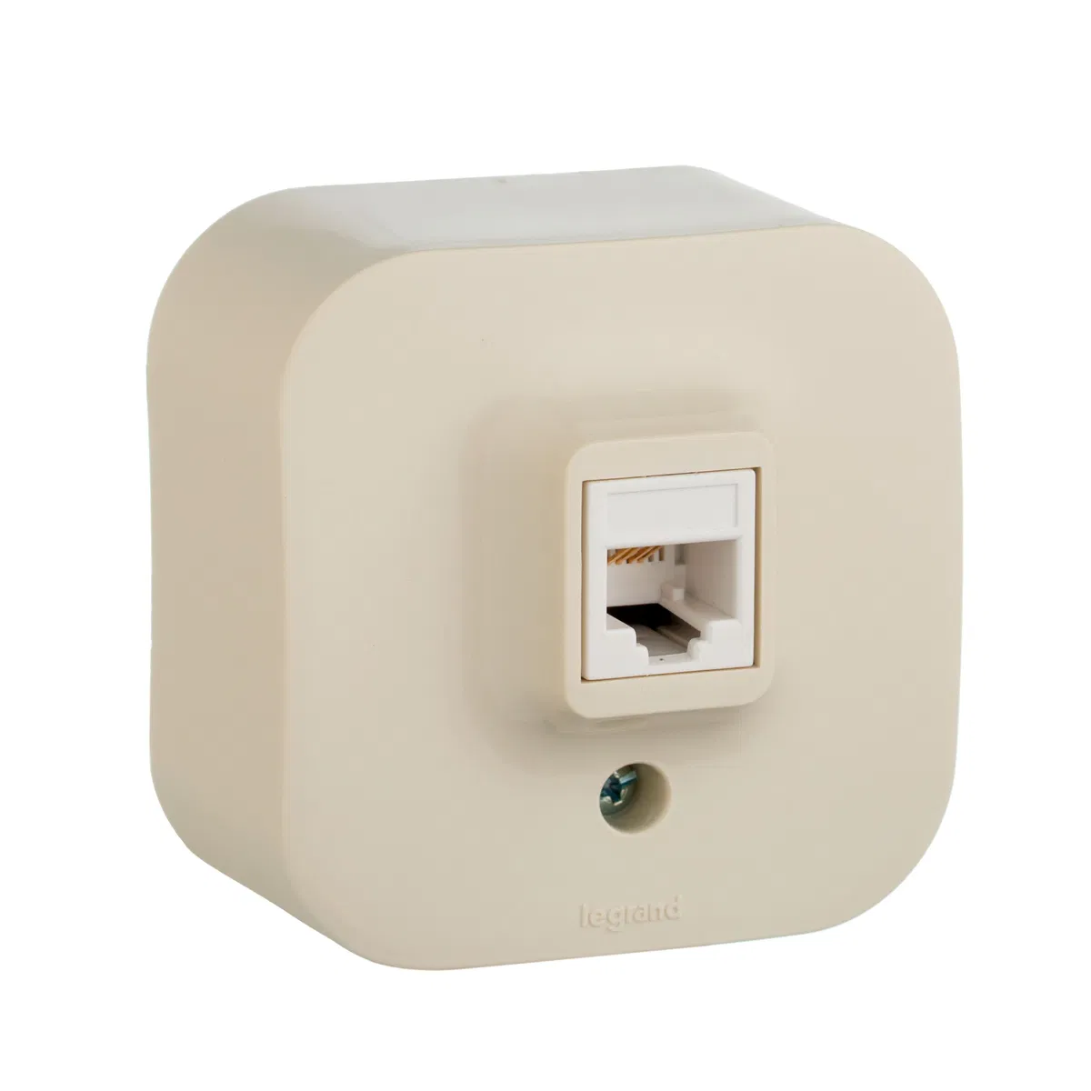 QUTEO Розетка для открытой установки компьютерная RJ45 кат.5E UTP слоновая кость 782254 Legrand