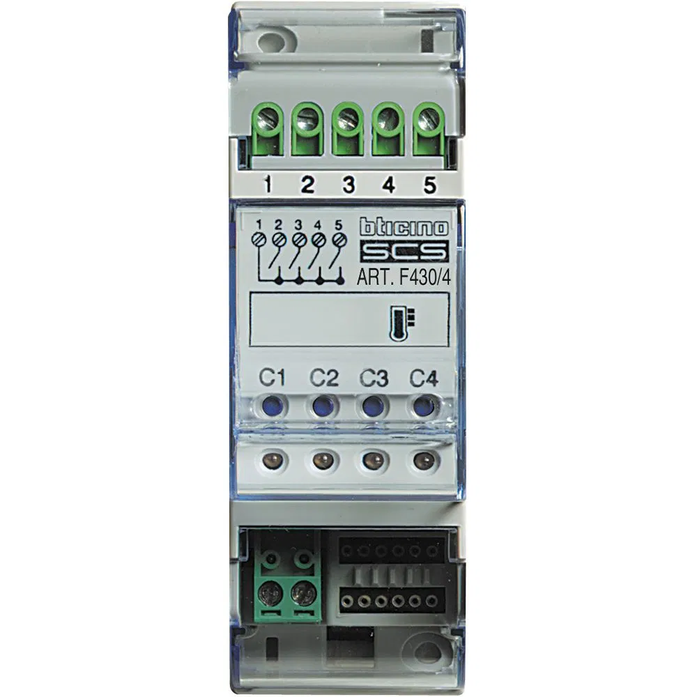 DIN-активатор - с 2 независимыми реле - активная нагрузка - 4 А - MyHome SCS F430/4 Legrand