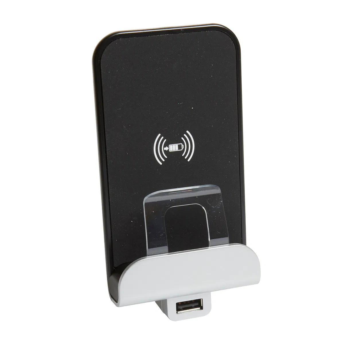Axolute.Беспроводное зарядное устройство Qi 1А с дополнительным разьемом USB A 5В 2,4А. H4285CW2 Legrand
