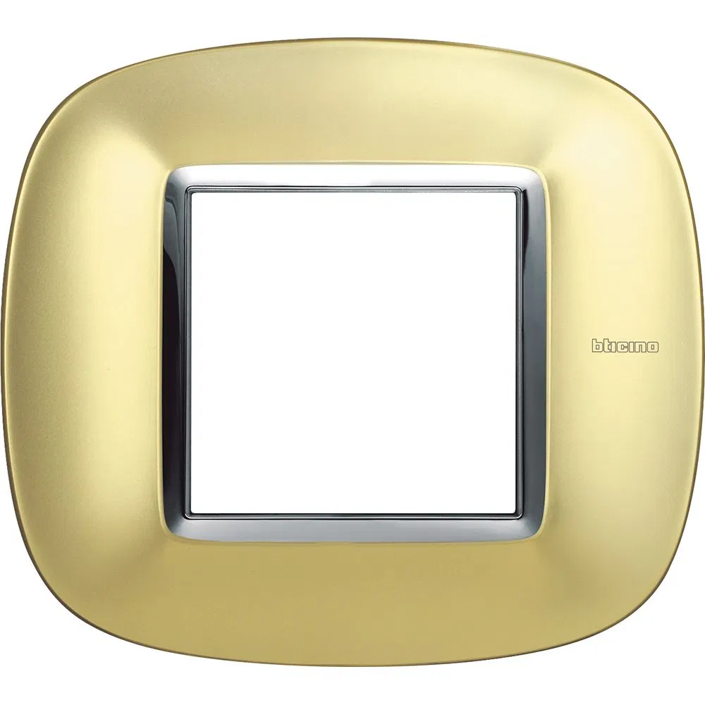 Ax. Рамка 2П Овал. Матовое золото HB4802OSN Legrand