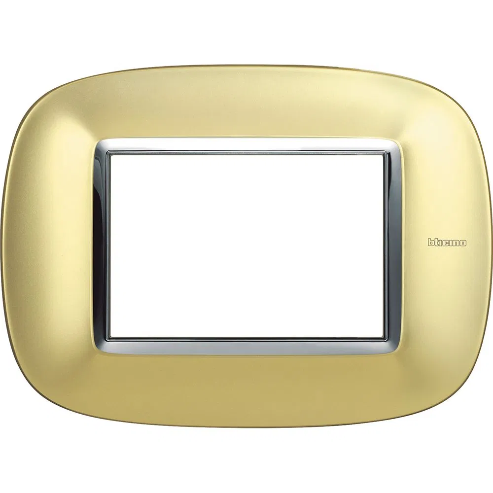 Ax. Рамка 3М Овал. Матовое золото HB4803OSN Legrand
