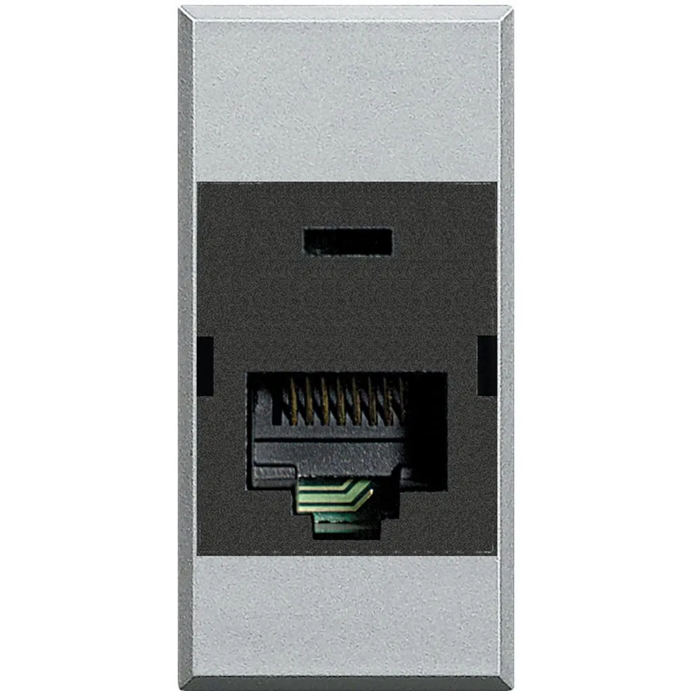 Розетка Axolute RJ45 UTP к6 110 алюминий HC4262C6 Legrand