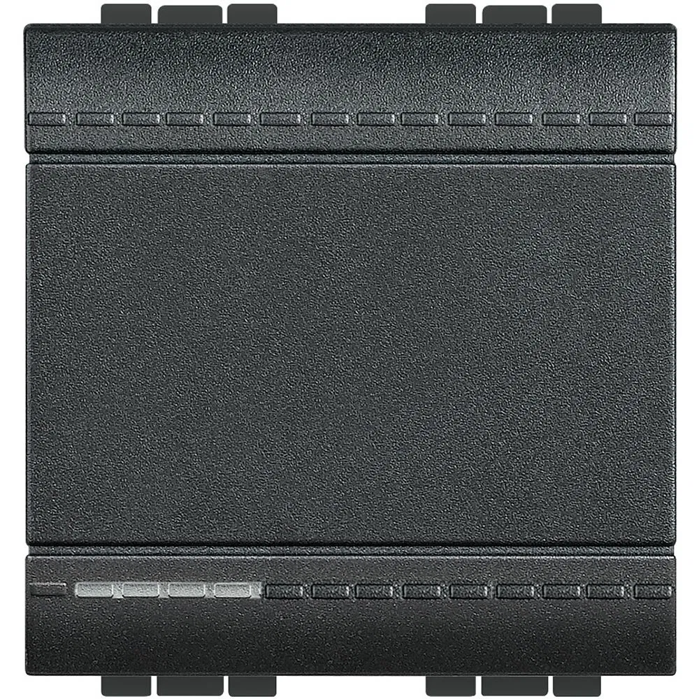 LivingLight Выключатель с автоматическими клемами, размер 2 модуля, цвет антрацит L4001M2A Legrand