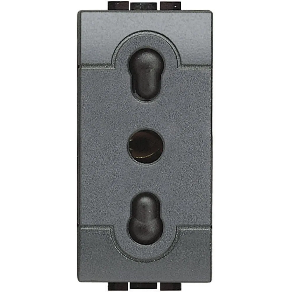 Socket 2P + grounding 16A, 250V with safety shutters L4180 Legrand