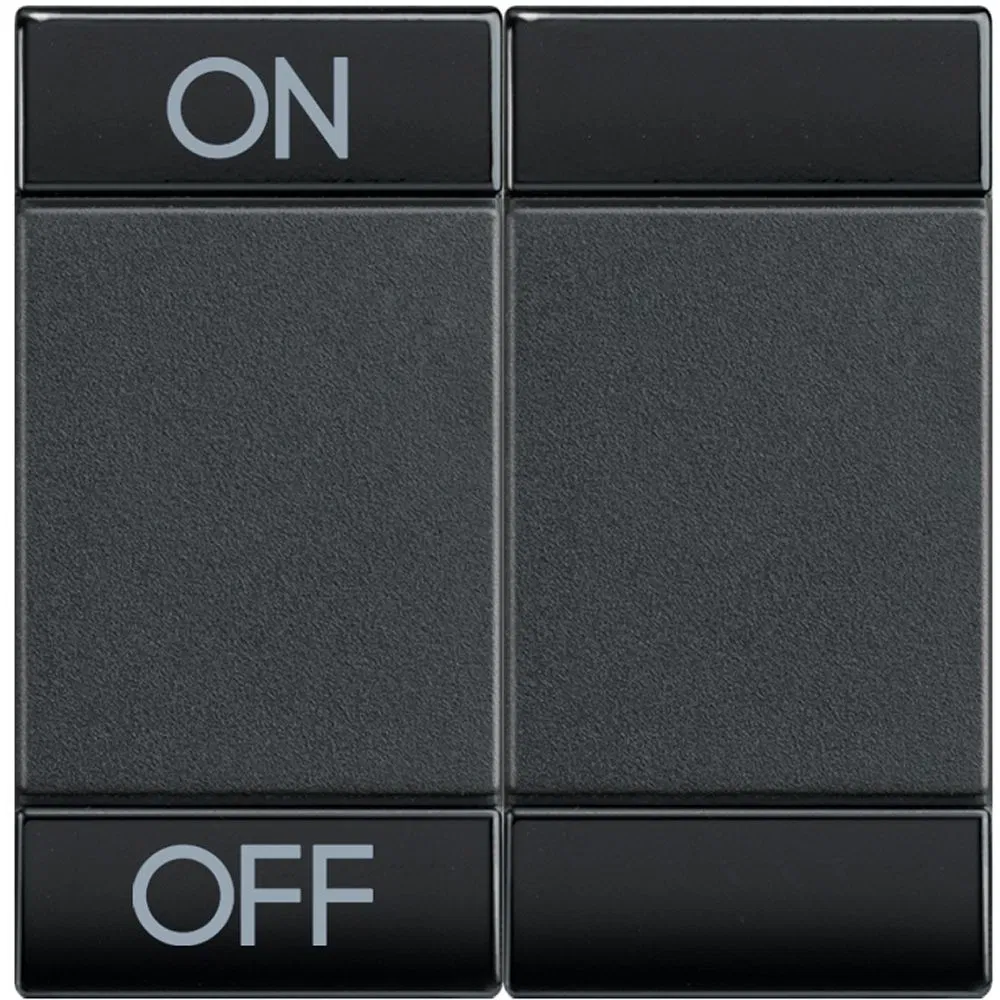 Livinglight Клавиша ON OFF 2 модуля, цвет антрацит L4911M2AGN Legrand