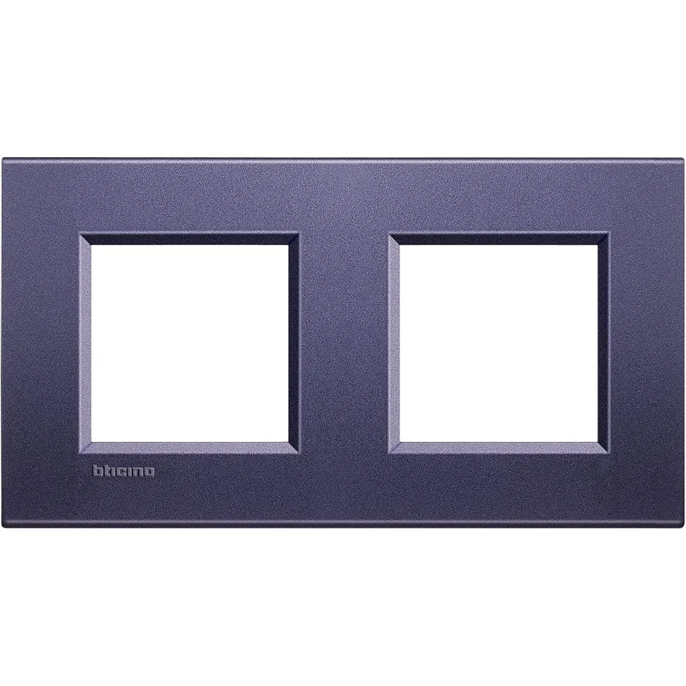 LivingLight Рамка прямоугольная, 2 поста, цвет Синий шелк LNA4802M2CB Legrand