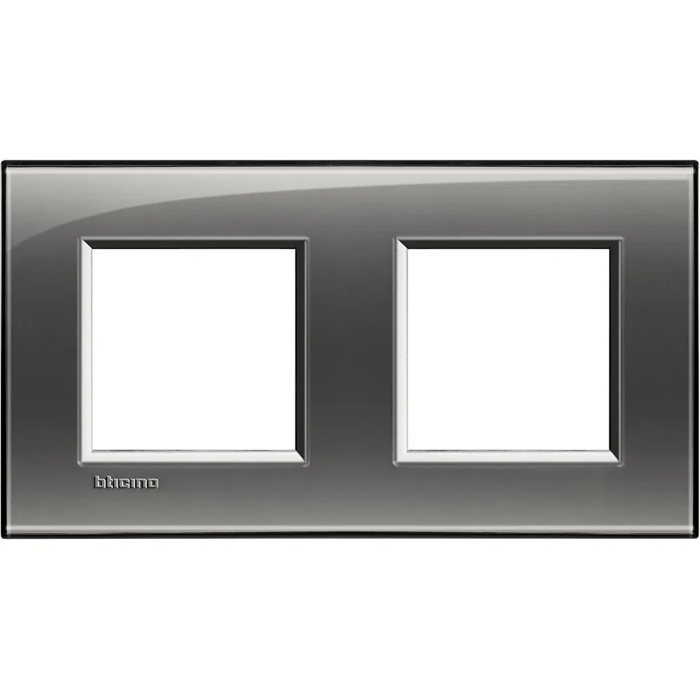 LivingLight Рамка прямоугольная, 2 поста, цвет Лондонский туман LNA4802M2KF Legrand