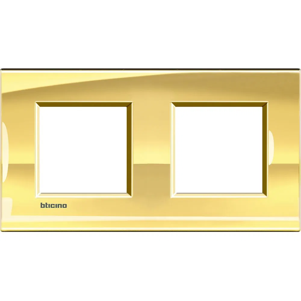 LivingLight Рамка прямоугольная, 2 поста, цвет Золото LNA4802M2OA Legrand