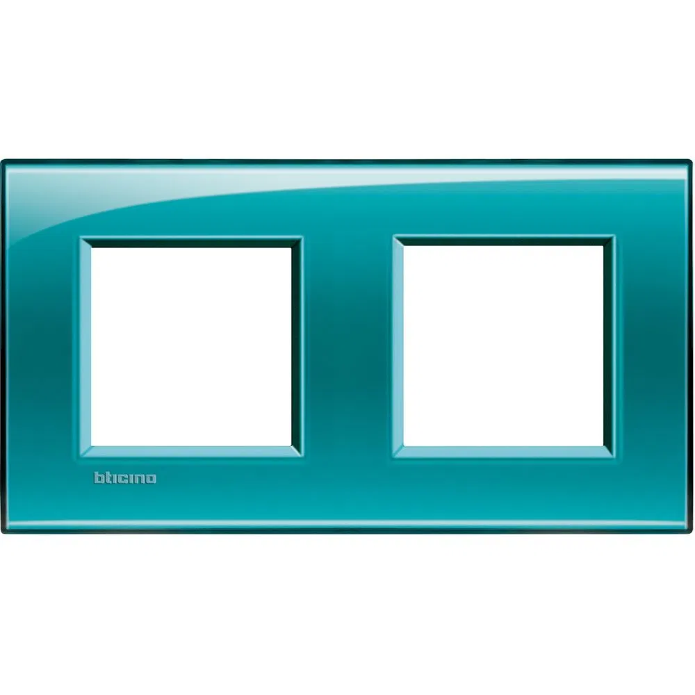 Livinglight Рамка прямоугольная, 2 поста, цвет зелёный LNA4802M2VD Legrand