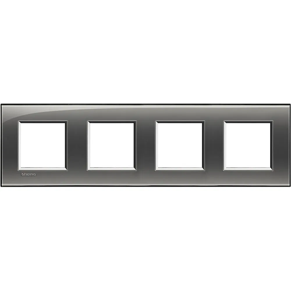 LivingLight Рамка прямоугольная, 4 поста, цвет Лондонский туман LNA4802M4KF Legrand