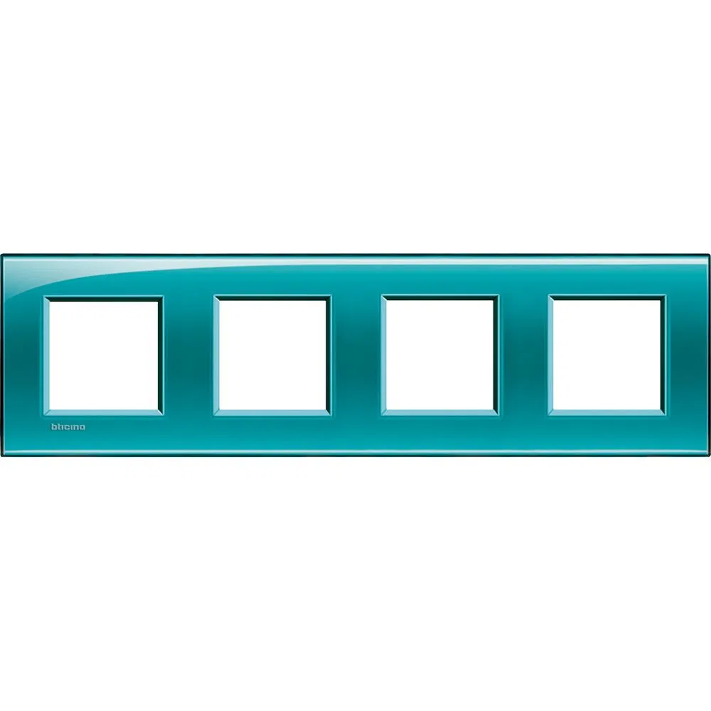 Livinglight Рамка прямоугольная, 4 поста, цвет зелёный LNA4802M4VD Legrand