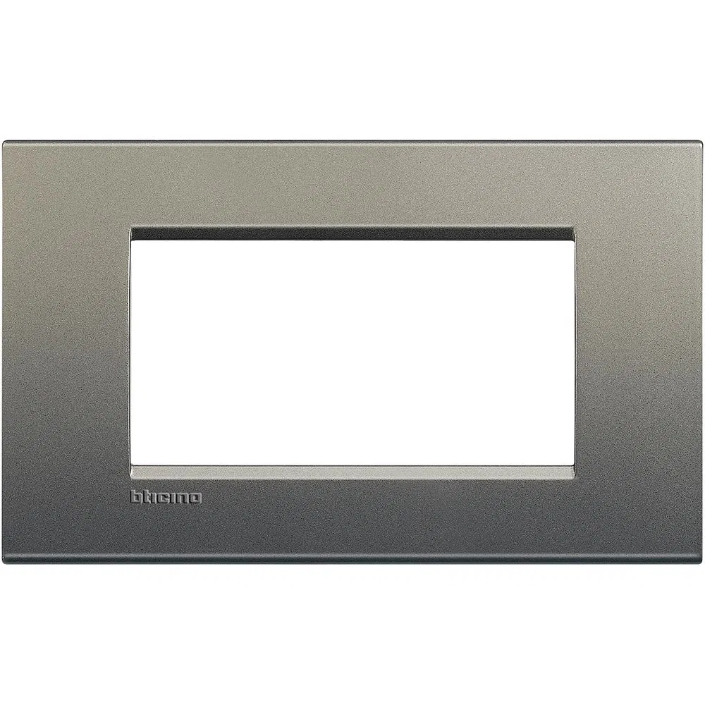LivingLight Рамка прямоугольная, 4 модуля, цвет Серый шелк LNA4804AE Legrand