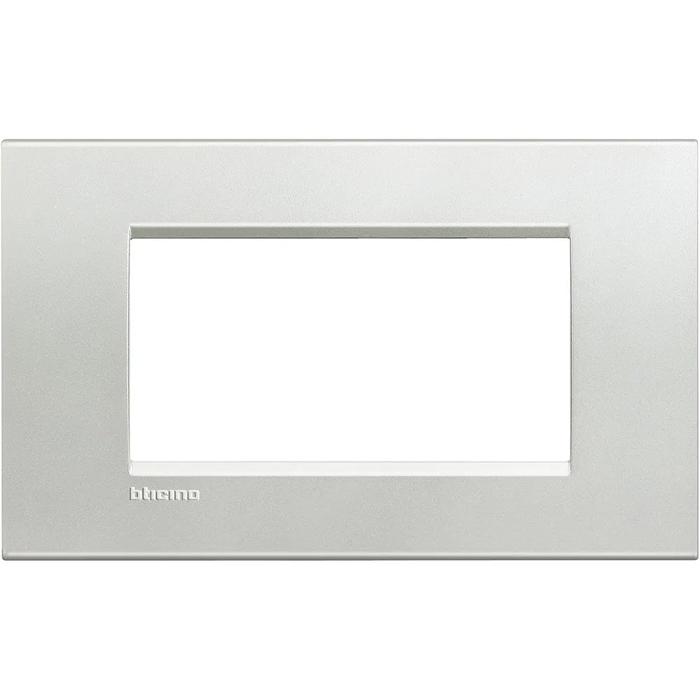 LivingLight Рамка прямоугольная, 4 модуля, цвет Серебро LNA4804AG Legrand